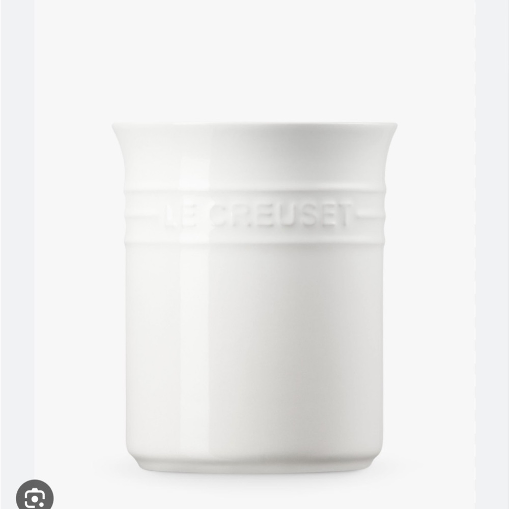 Le Creuset Stoneware Utensil Pot, Small, 1.1L, Cream